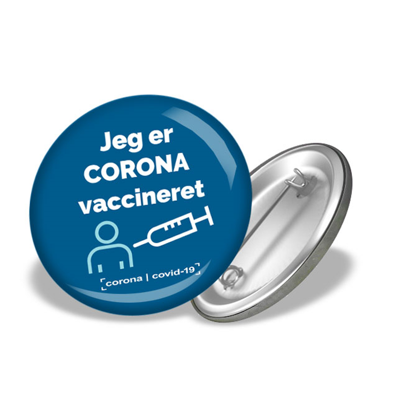 corona vaccine badge